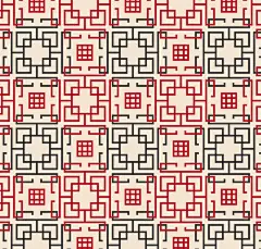 中国风无缝背景矢量素材