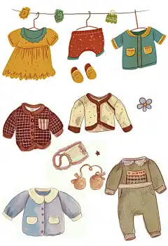 儿童创意插画1000例（全彩临摹版）_人物服饰在线阅读-QQ阅读