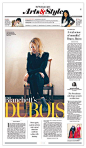 The bright yellow color helps the headline stand out against the rest of the layout and draws the reader's eyes down to the bottom of the page.