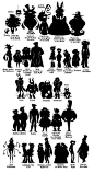 Character Silhouettes ★ || Please support the artists and studios featured here by buying this and other artworks in their official online stores • Find us on www.facebook.com/CharacterDesignReferences | www.pinterest.com/characterdesigh | www.characterde