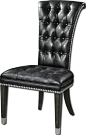 Rumi Tufted Armless Chair traditional chairs