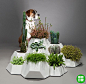 创意模块化花盆,自由拼装你的室内创意花园! | 创意印象
