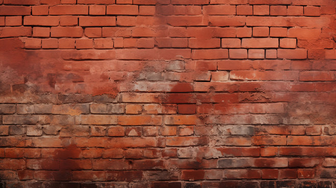 4K高清做旧砖墙文化砖块红砖墙壁背景底纹...