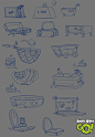 Angry Birds Go prop sketches, Sukhbir Purewal : concept art for angry birds go