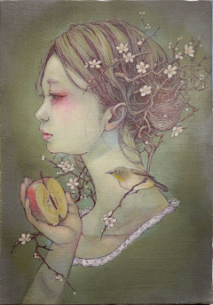 肖姗泓采集到日本插画家 平野実穂(Miho Hirano) 绘画作品