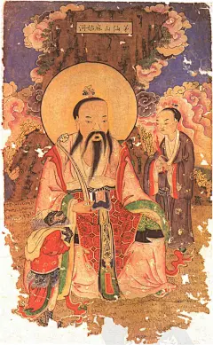 【古画欣赏】一套元清时期的“元始十二仙”神像画【转】_明朝吧_百度贴吧