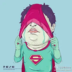 #求是爱插画#中国插画家 veiray zhang 的一组光怪陆离的作品，风格十分独特