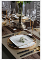 欧式美式简约现代样板间餐桌西式西餐餐具套装西餐盘餐垫 刀叉勺-淘宝网