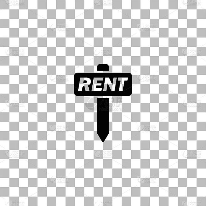 For Rent icon flat