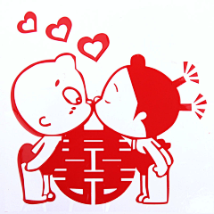 地球宝贝0036采集到剪纸.喜