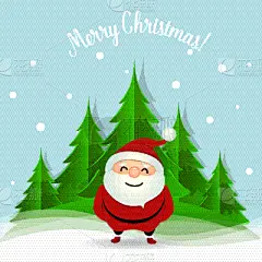 圣诞老公,贺卡,生日,可爱的,白昼,请柬,问候,庆祝,装饰