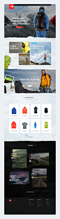 The North Face website : Interactive WebGL experience and e-commerce website design pitch for The North Face company. Made in late 2015.