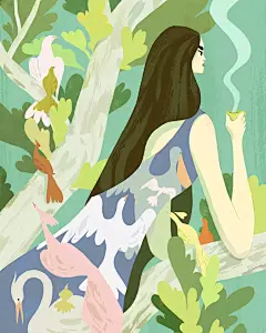 纽约插画师 Kim Salt 奇思妙想大世界 插画作品