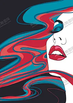 女性插画 【酷图网】插画,美容,护肤品,美女,女性,化妆品,面膜,眼睛,植物,绿叶,绿草