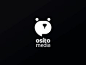 Osito Media Logo媒体osito oso熊品牌徽标徽标