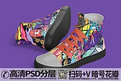 qq28275342【蝶第7026期】帆布鞋紫色潮流插画高端文旅品牌样机 (2)