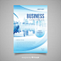 Free vector modern business flyer template with abstract design