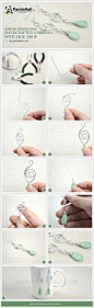 Jewelry designs ideas - handcrafted earrings with jade drop from <a href="http://pandahall.com" rel="nofollow" target="_blank">pandahall.com</a> by Jersica