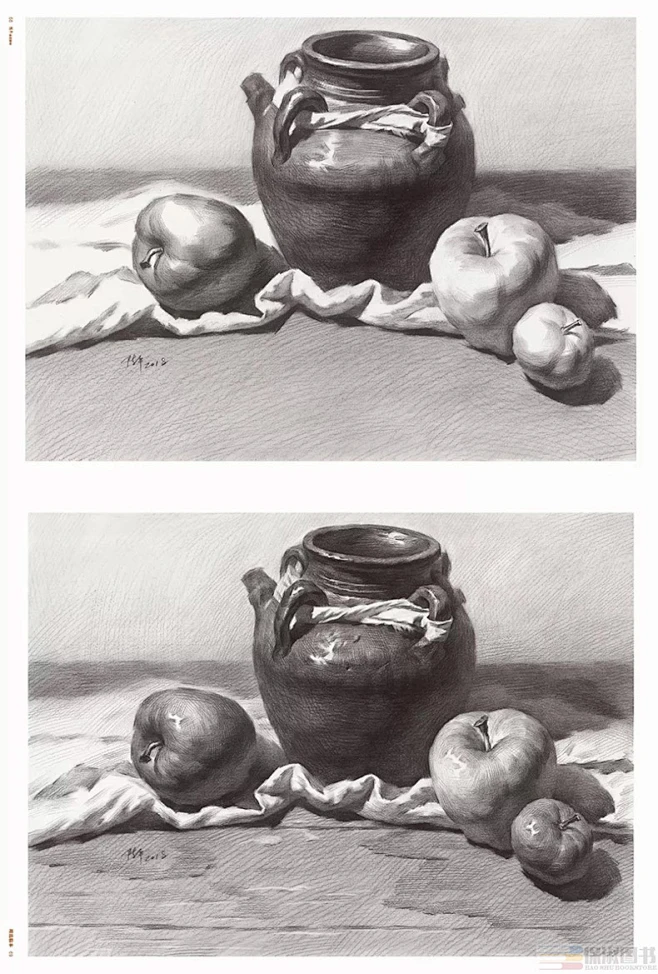 陈平素描静物精选临本 卓越教学 素描基础入门从结构到大关系单个组合几何体静物步骤临摹对照美术高考联考教材教程画-tmall.com天猫-花瓣网