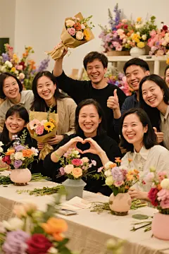 花艺课花艺师培训人物摄影