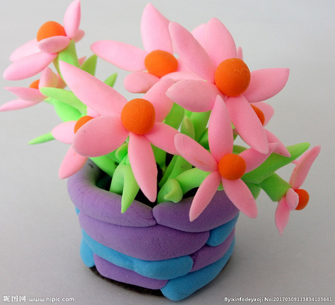 橡皮泥小花
