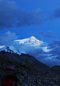 [] #美景说#西藏 傍晚终见庐山真面目——珠穆朗玛峰