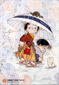 【日本画家Nakashima Kiyoshi（中岛洁）的水彩插画欣赏】