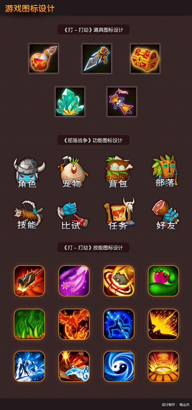 一组游戏图标UI设计