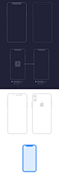 爱果果-iPhone X 线框模型 sketch下载