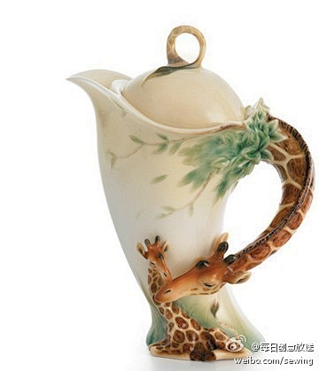 【创意茶壶】好美的茶壶，给人温暖的感觉。