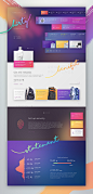 UI ux concept Interface Web Website statement stats design purple