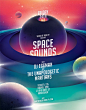 Space Sounds Party Flyer on Behance