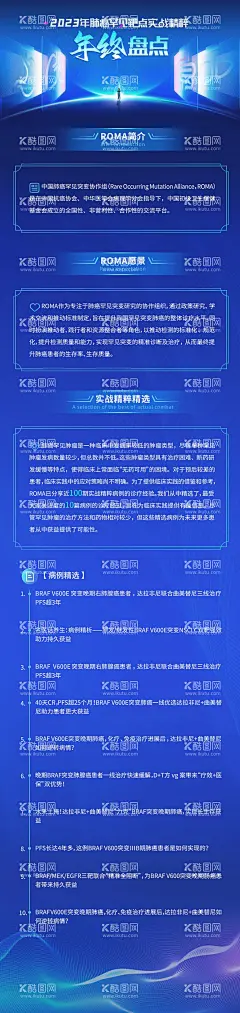 肺癌年终公众号长图  - 源文件下载【酷图网】海报,长图,医疗,肺癌,年终,回顾,