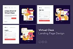 高品质的网络在线教育banner海报矢量UI插画设计模板集合-AI，PSD，XD : 这次老不湿分享的是，高品质的网络在线教育banner海报矢量UI插画设计模板集合-AI，PSD，XD，送货服务登陆页面适合您的应用程序设计需求，此模板易于使用，并且可通过Sketch App进行编辑！通过另一种方式，您可以使用Adobe I