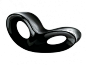 Shiny Black Ron Arad Rocking Chair.  #furniture #comfortable #chair #homefurniture #interiordesign #homedecor