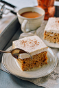 Pumpkin Tres Leches Cake with Spiced Cream