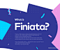 Finiata \u2014 new look for fintech startupUI设计作品移动应用界面404首页素材资源模板下载