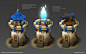 Tower designs/Paintovers, Mark Henriksen : modelled towers for Siegecraft Commander game (I did not model top tower on the left, Human Basic).
then did a paint over to establish art style.