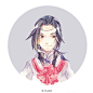 #剑网3#霸刀出来前开始画的正太与花……结果摸到现在才摸完……没有喵太新加的刀太就给朵大红花好了@剑网3有爱同人秀