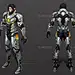 写实机甲战士 机甲男 机械士兵特工 纳米_启程2021作品_人物机器人／机甲_cg模型网