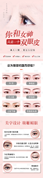 双眼皮医美长图海报-源文件