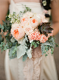 vintage wedding bouquet / Marcie Meredith Photography