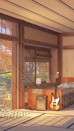 暖色动漫场景高清手机壁纸