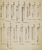 Sketch: Noldorin swords by ~aautio | Concept Arts Weapon/Armon