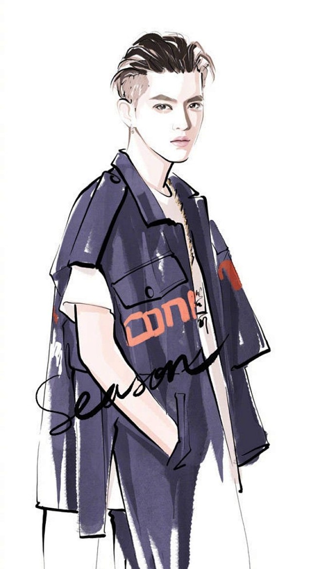 22:49:18吴亦凡手绘版图画w1a8l2sk同采自duitang
