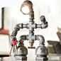 工业风loft磁铁机器人水管灯 - 视觉逸品 - 淘宝达人 #灯#