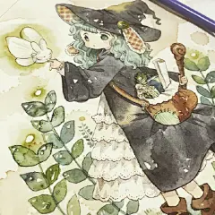 少女心十足的温情插画，让人心头一暖。

作者：mokarooru ​#手帐素材插画手绘##艺术范# ​