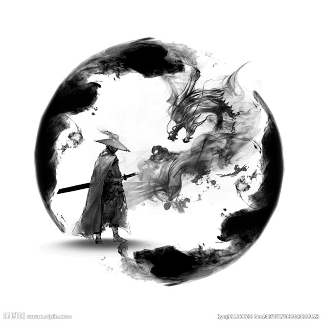 侠客 水墨龙