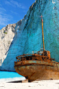 The shipwreck in Navagio beach ~ Zakynthos ~ Greece: 