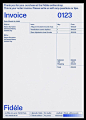 This may contain: an invoice form is shown with blue lines on it and the words inside